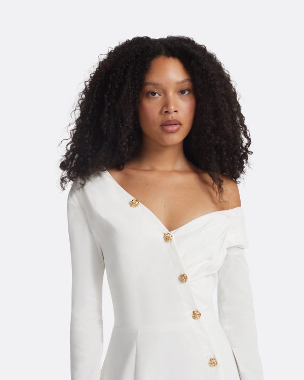 Blaike Ivory Midi Dress - Image 3