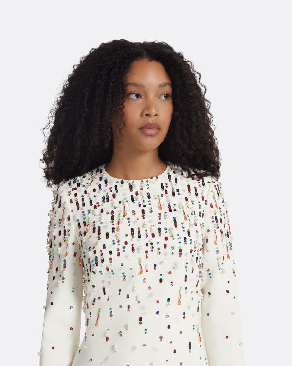 Renalle Ivory Short Dress - Image 3