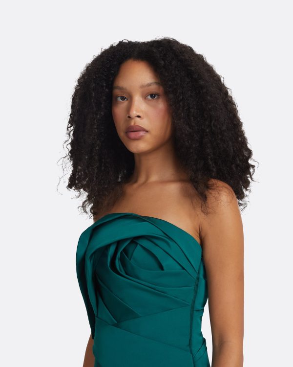 Arla Alpine Green Midi Dress - Image 3