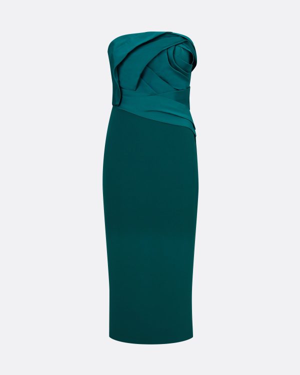Arla Alpine Green Midi Dress - Image 5