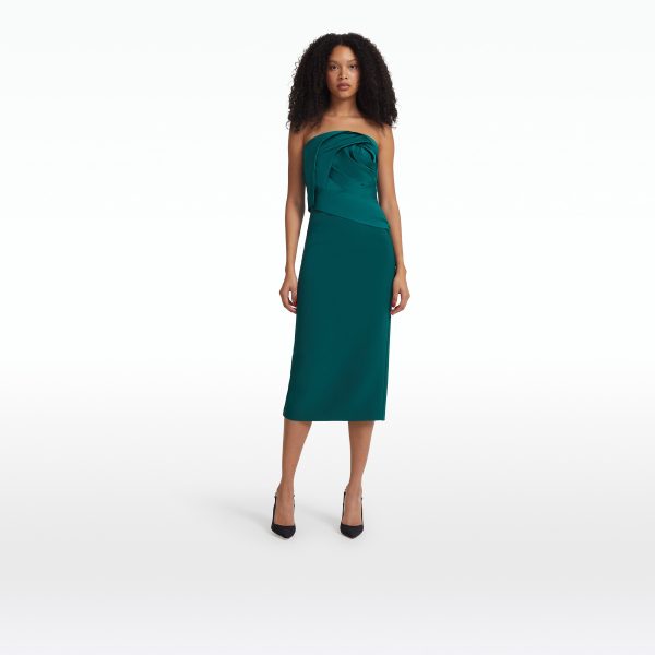 Arla Alpine Green Midi Dress - Image 6