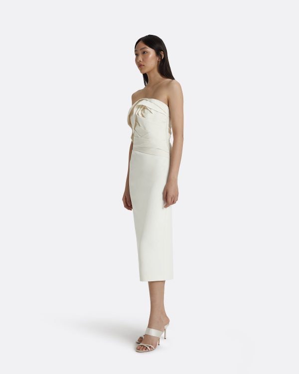 Arla Ivory Midi Dress - Image 4