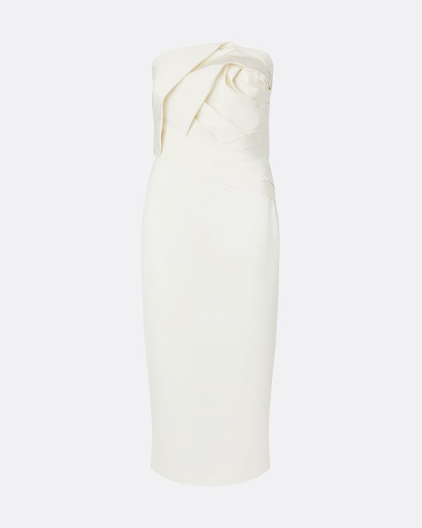 Arla Ivory Midi Dress - Image 5