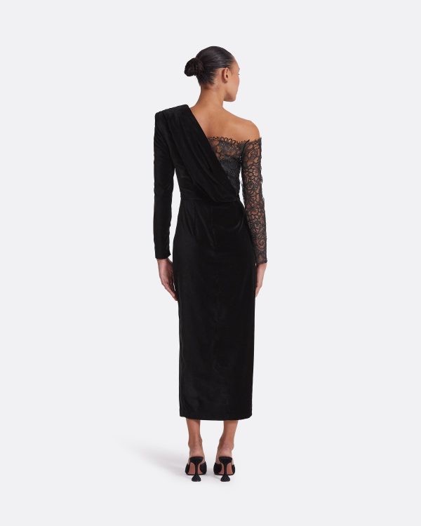 Ruth Black Midi Dress - Image 2