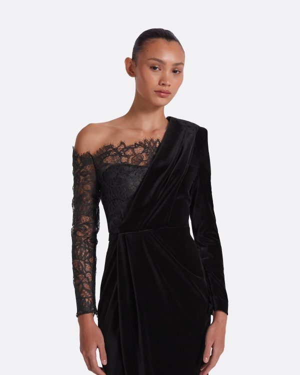 Ruth Black Midi Dress - Image 3