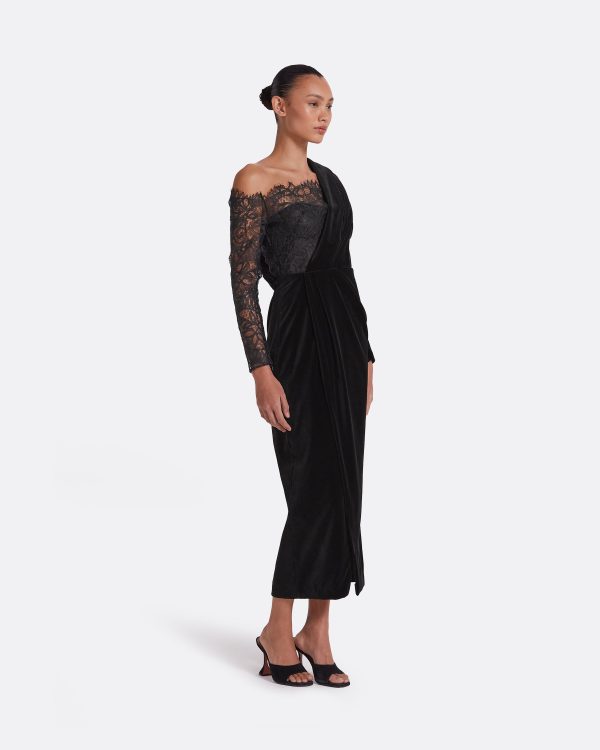 Ruth Black Midi Dress - Image 4