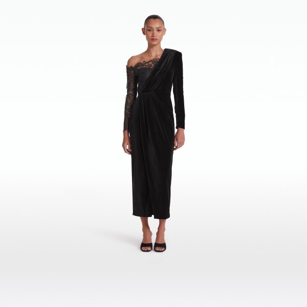 Ruth Black Midi Dress - Image 6
