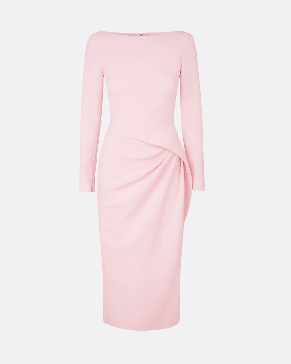 Craina Peony Blush Midi Dress - Image 5