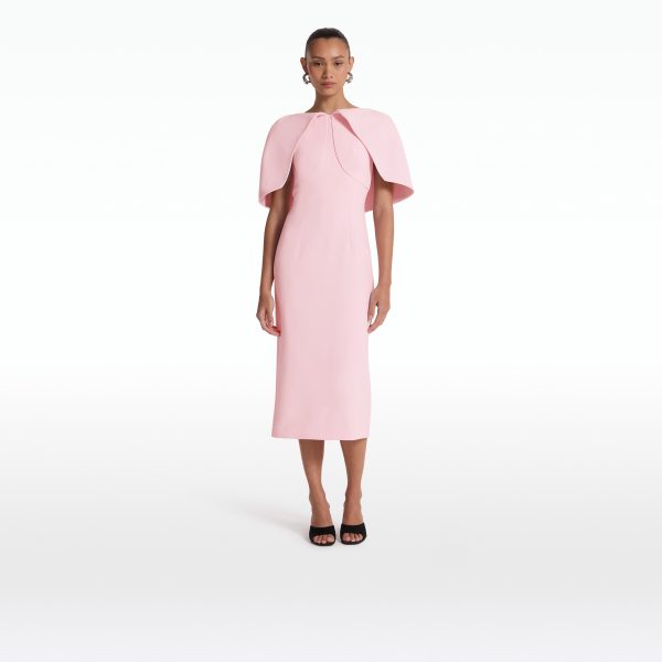 Barb Peony Blush Midi Dress - Image 6