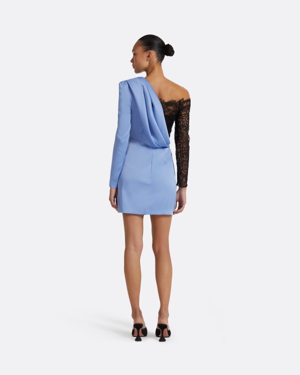 Suzie Carolina Blue & Black Short Dress - Image 2