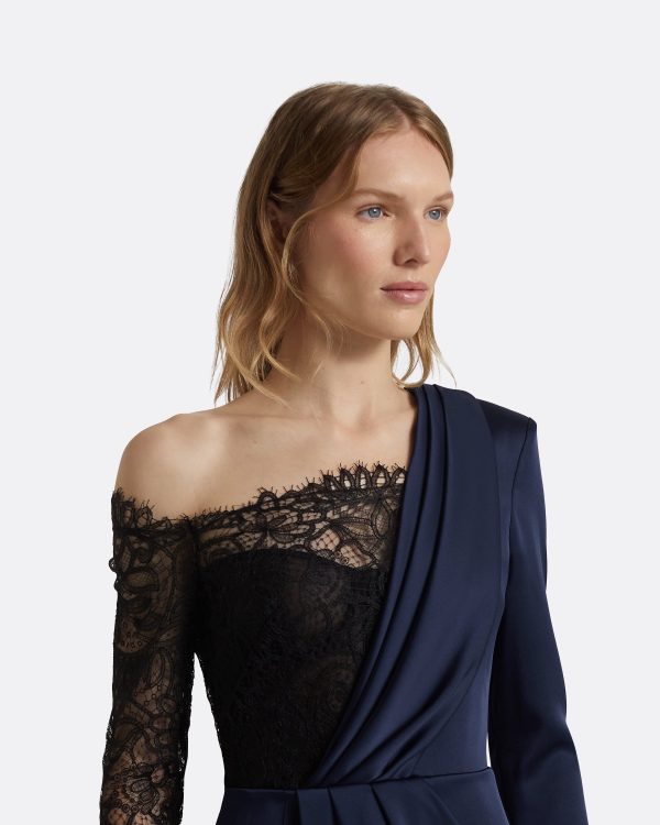 Suzie Midnight Navy Short Dress - Image 3