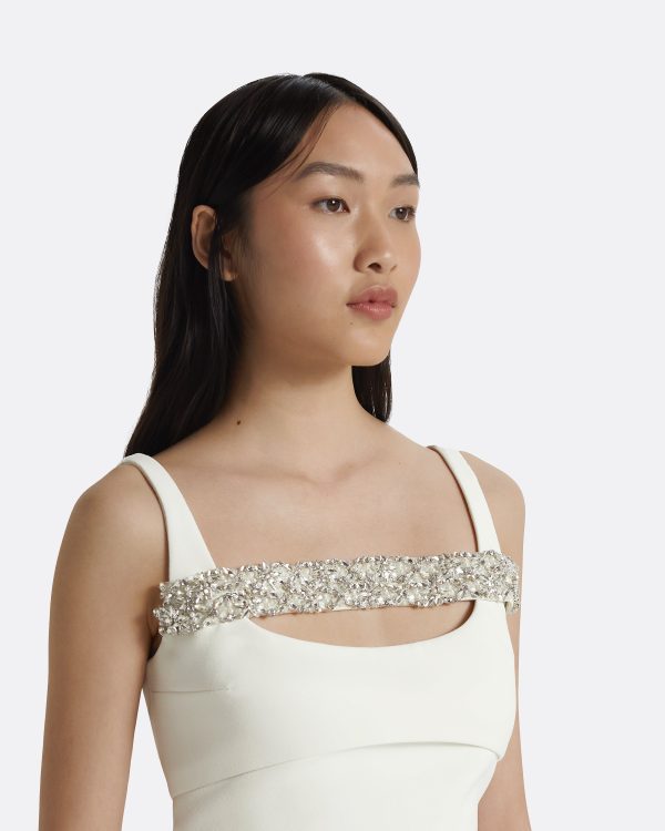 Catri Ivory Short Dress - Image 3