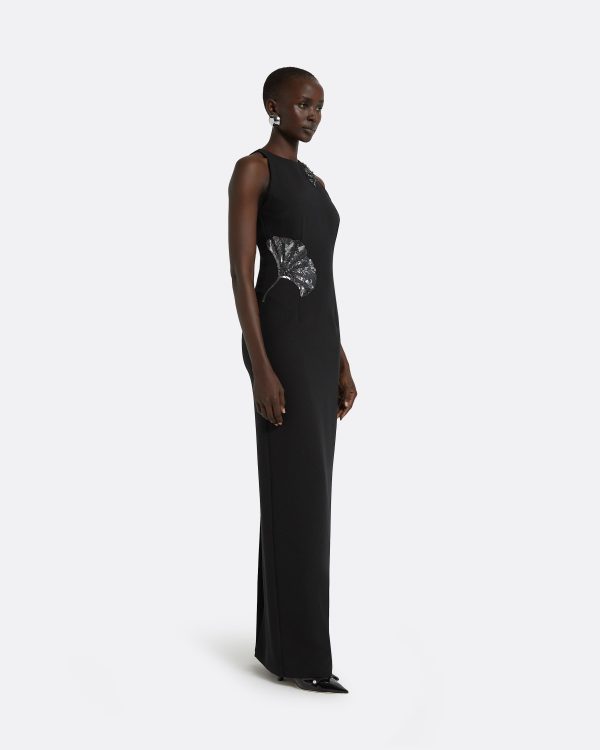 Saysha Black Long Dress - Image 4