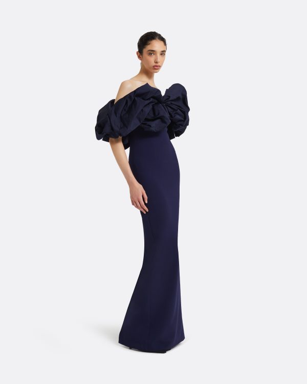 Billie Azurite Blue Long Dress - Image 4