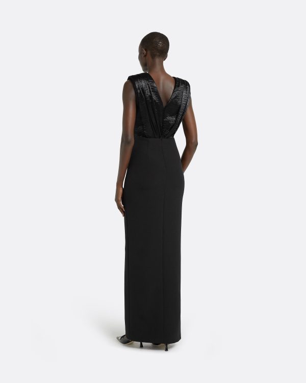 Arzu Black Long Dress - Image 2