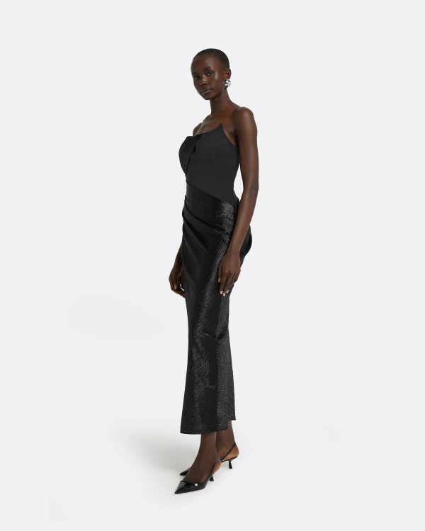 Samara Black Midi Dress - Image 5