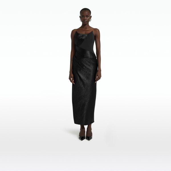 Samara Black Midi Dress - Image 7