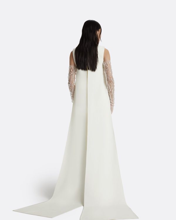 Linna Ivory Long Dress - Image 2