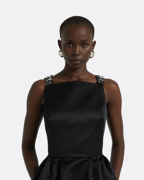 Trecchi Black Long Dress - Image 3