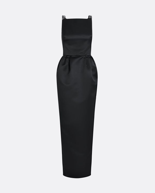 Trecchi Black Long Dress - Image 5