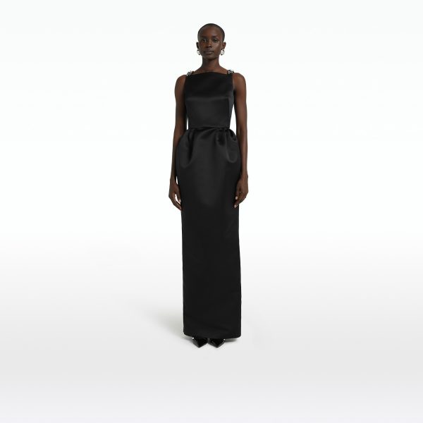 Trecchi Black Long Dress - Image 6