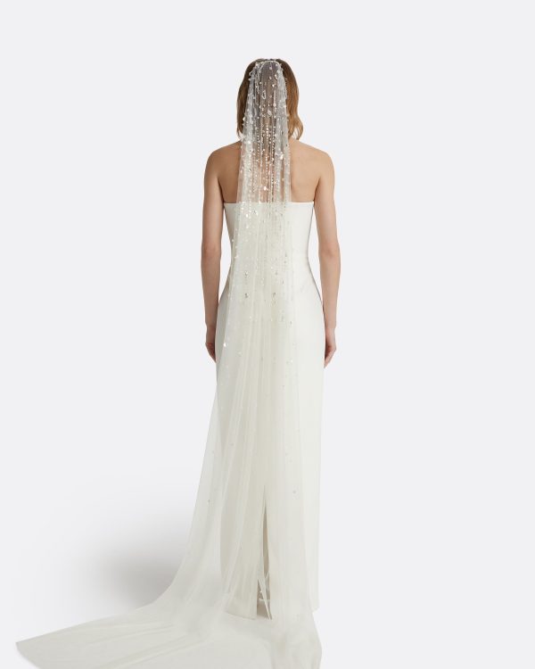 Zuhal Ivory Long Dress - Image 2