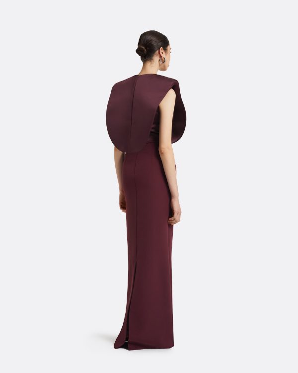 Beril Wine Long Dress - Image 2