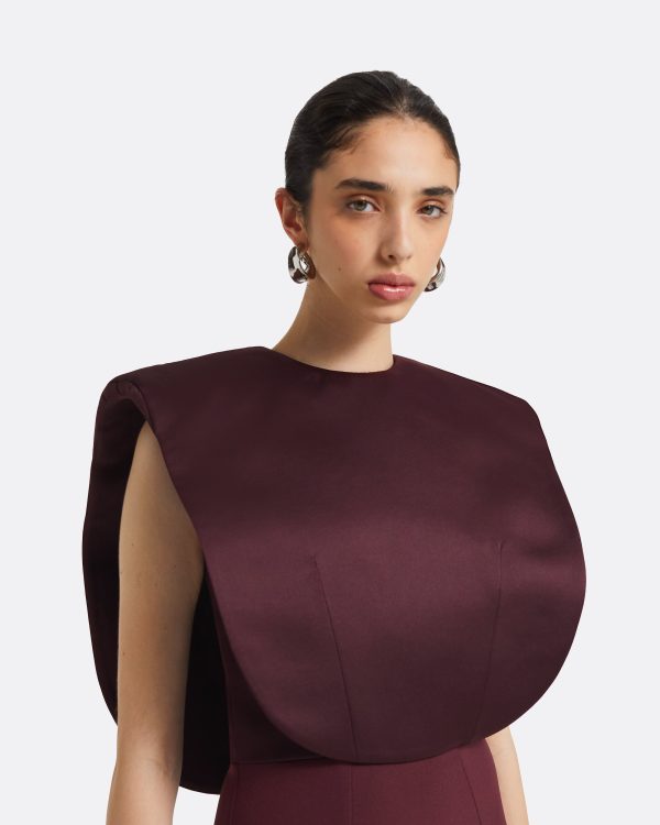 Beril Wine Long Dress - Image 3