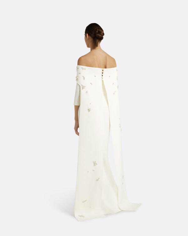 Bellara Pearl Floral Embroidered Ivory Harness & Soshin Dress - Image 2