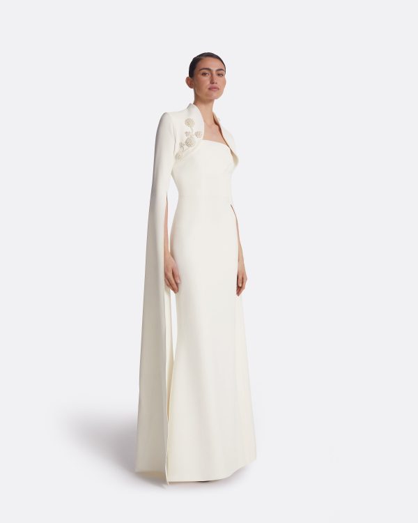 Amari Ivory Harness & Soshin Dress With Carnation Embroidery - Image 4