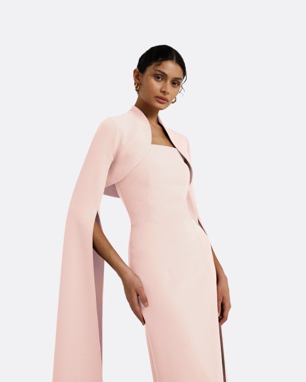 Amari Pale Pink Bolero With Soshin Dress - Image 3