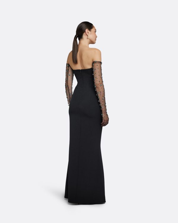 Soshin Black Long Dress - Image 2