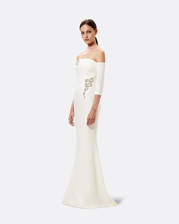 Celiana Embroidered Long Dress - Image 4