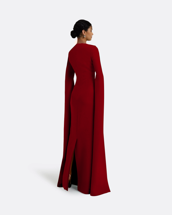 Talin Azalea Red Long Dress - Image 2