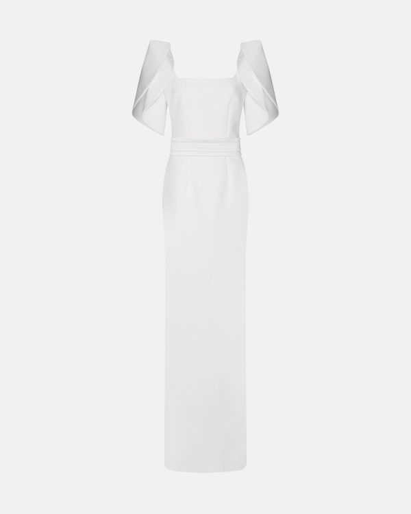Dara Ivory Long Dress - Image 5