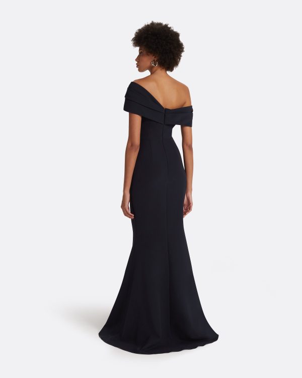 Rossa Midnight Navy Long Dress - Image 2
