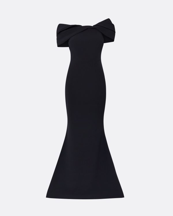 Rossa Midnight Navy Long Dress - Image 5