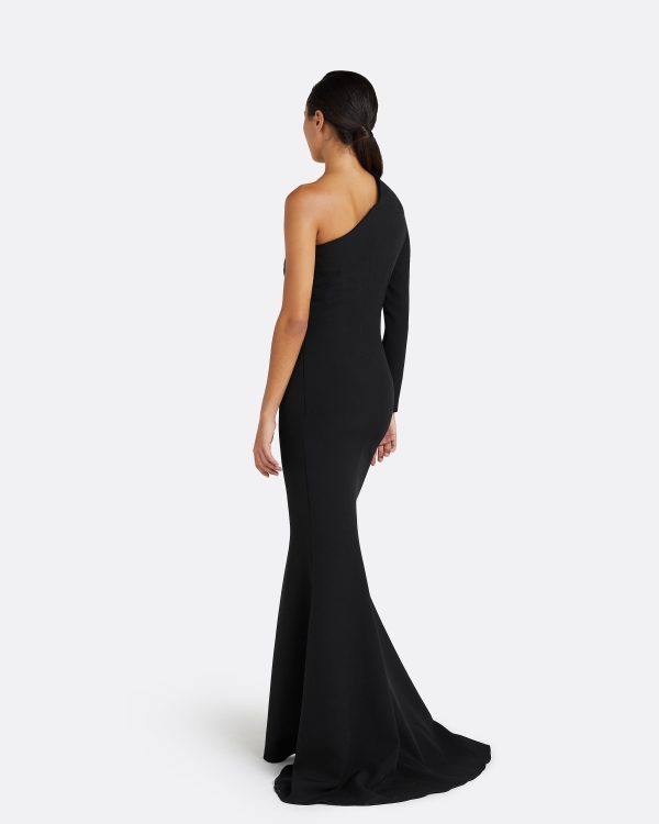 Aria Black Long Dress - Image 2