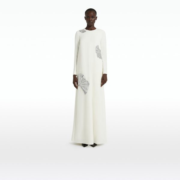 Naima Ivory Long Dress - Image 6