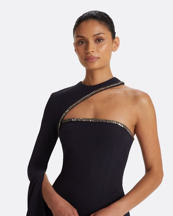 Raha Midnight Navy Long Dress - Image 3