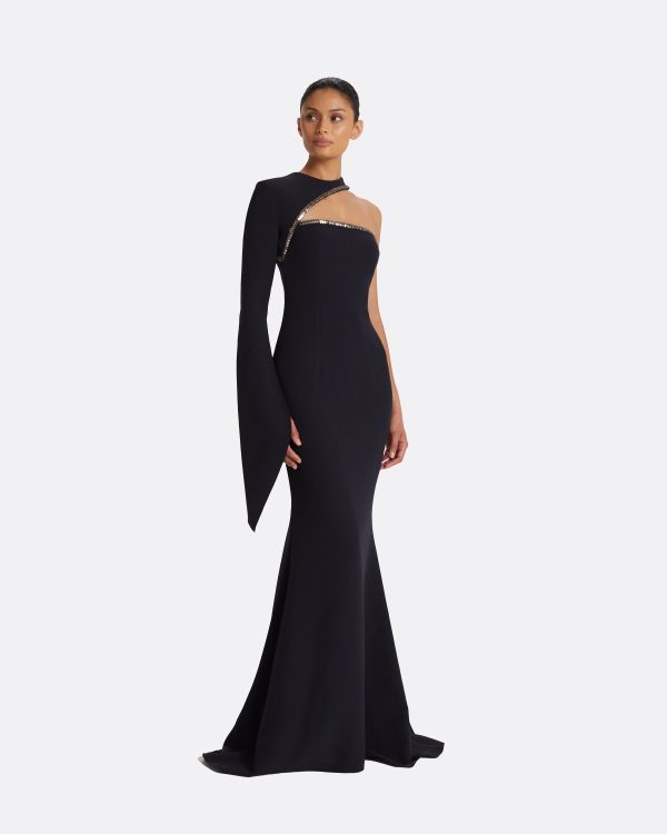Raha Midnight Navy Long Dress - Image 4