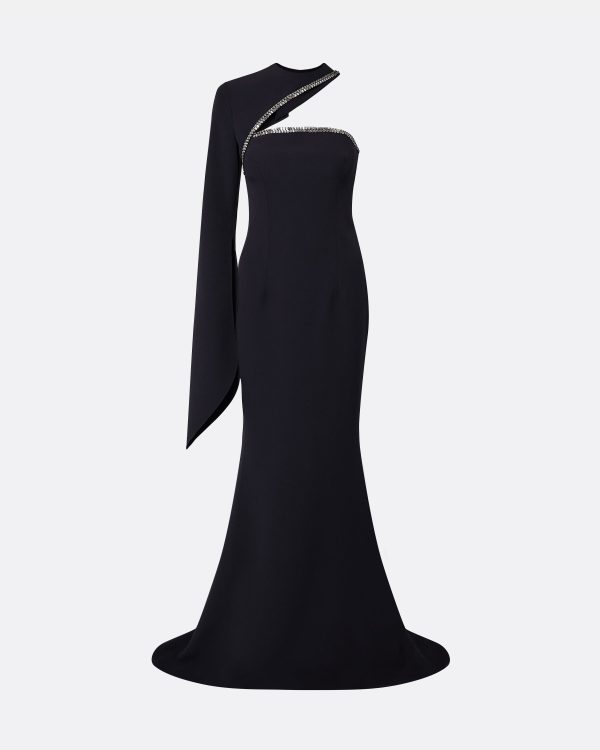 Raha Midnight Navy Long Dress - Image 5