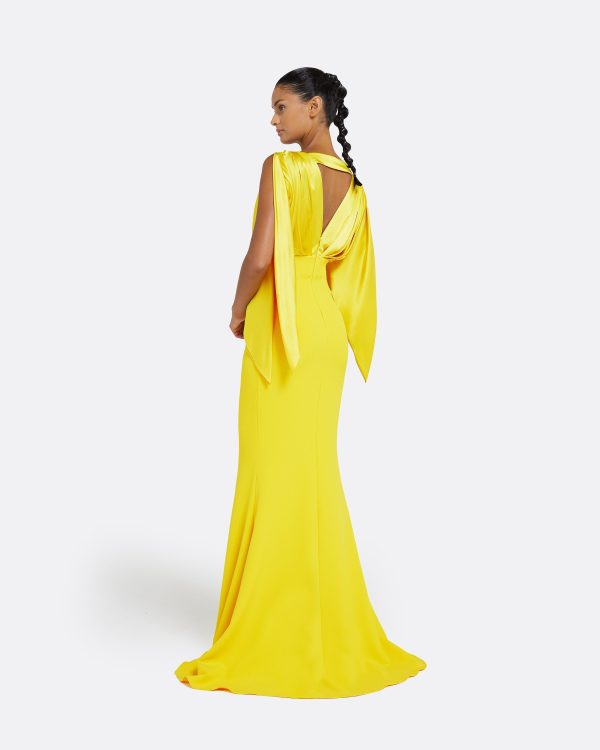 Amina Canary Long Dress - Image 2