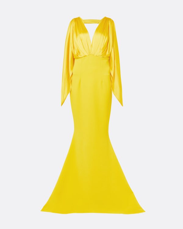 Amina Canary Long Dress - Image 5
