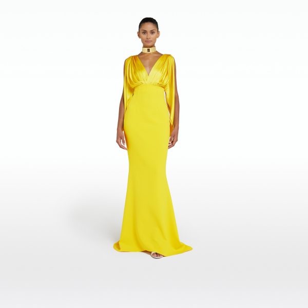 Amina Canary Long Dress - Image 6