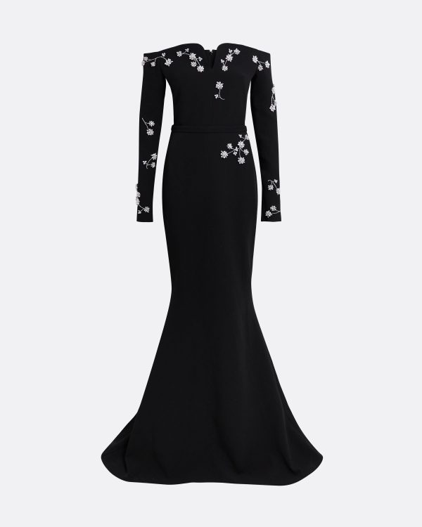 Sonya Black Long Dress - Image 5