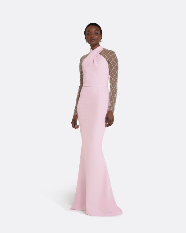 Clarence Lilac Snow Long Dress