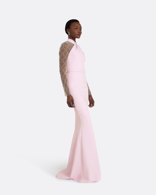 Clarence Lilac Snow Long Dress - Image 4