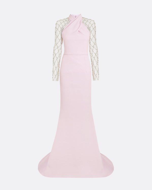 Clarence Lilac Snow Long Dress - Image 5