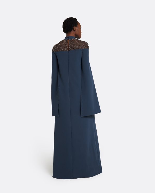 Clemantis Ink Blue Long Dress - Image 2